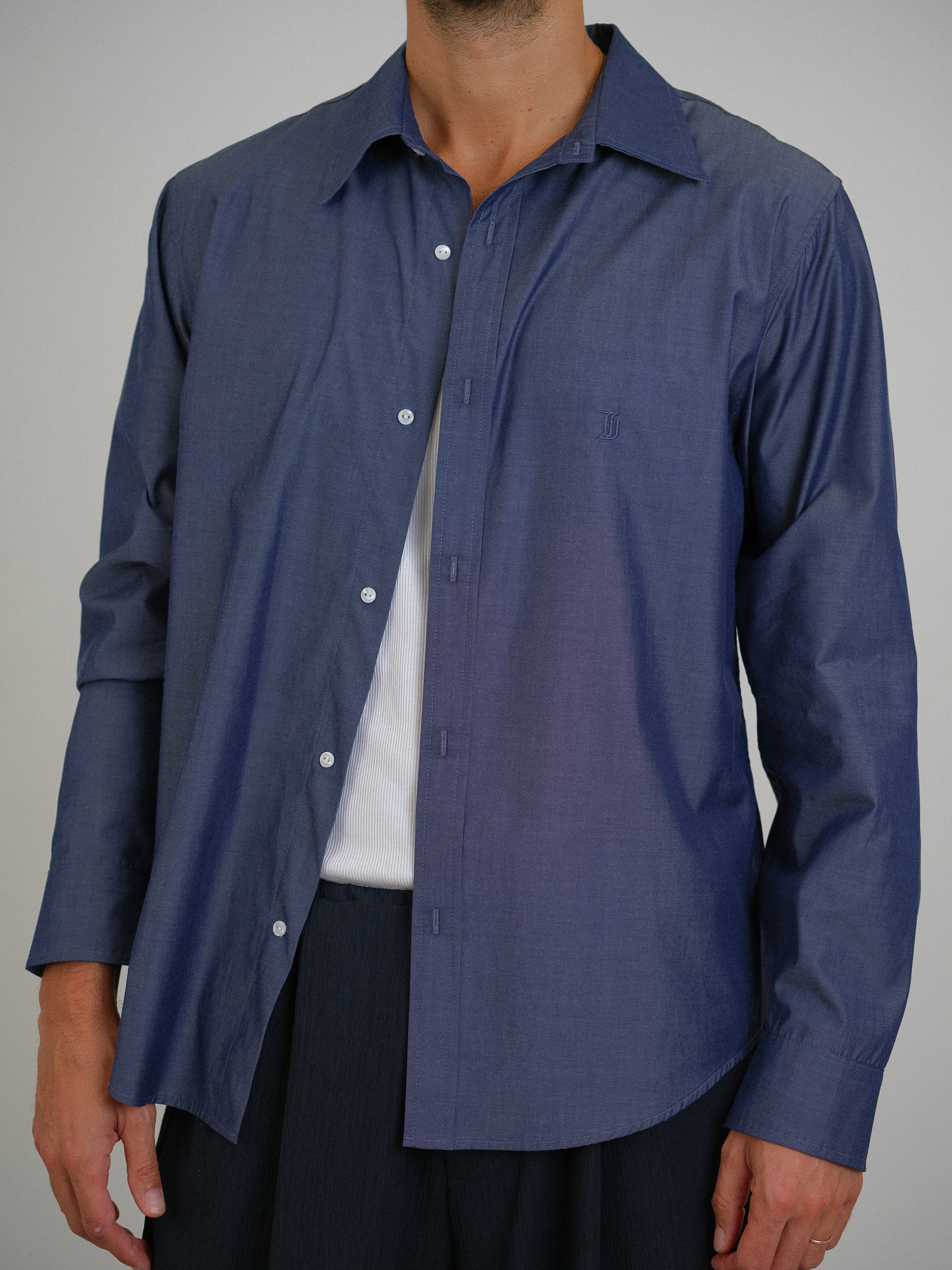 CHEMISE UNISEXE BLEU